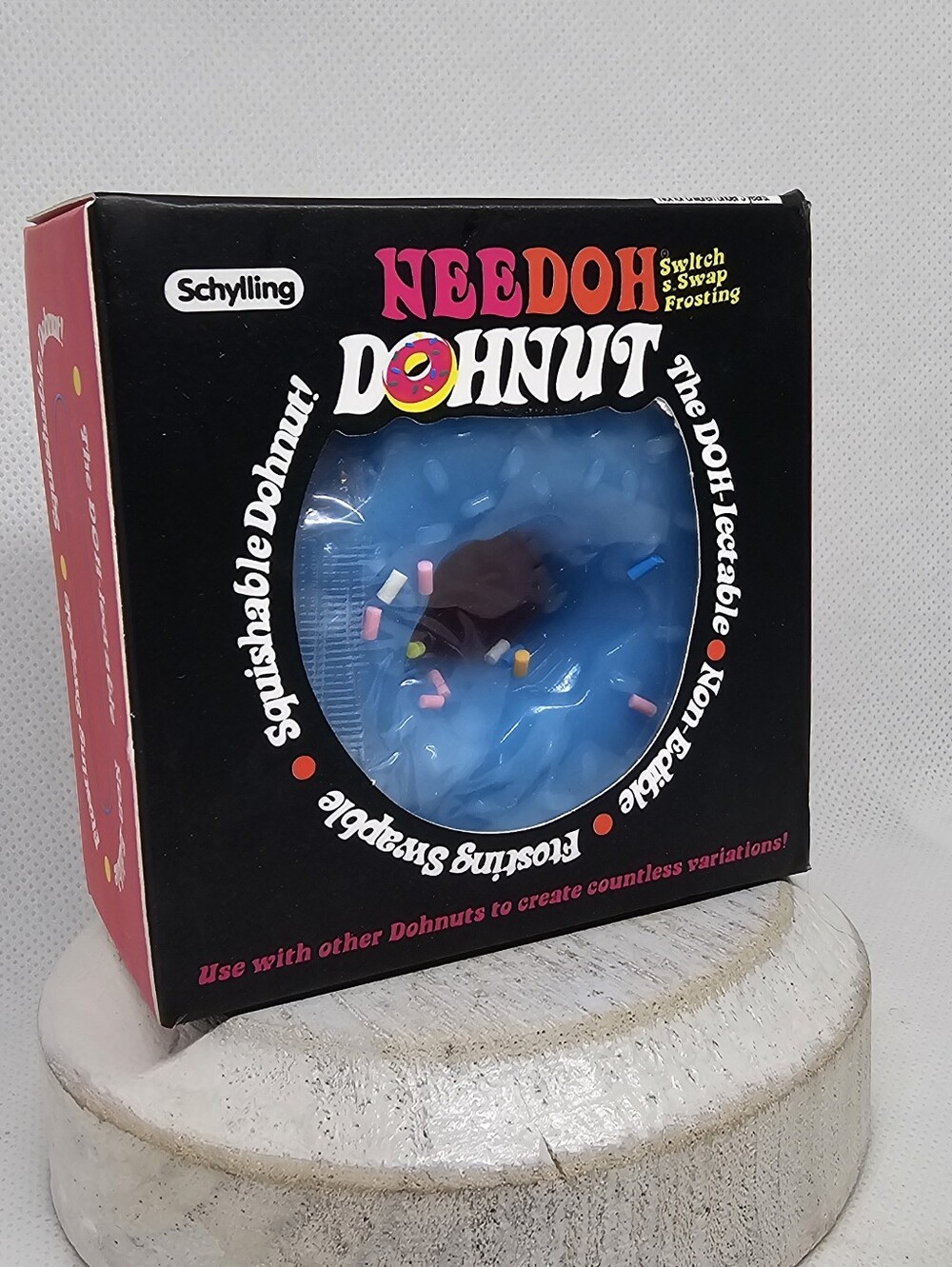 NEEDOH Dohnut Squishable Toy by Schylling - Blue Frosting
